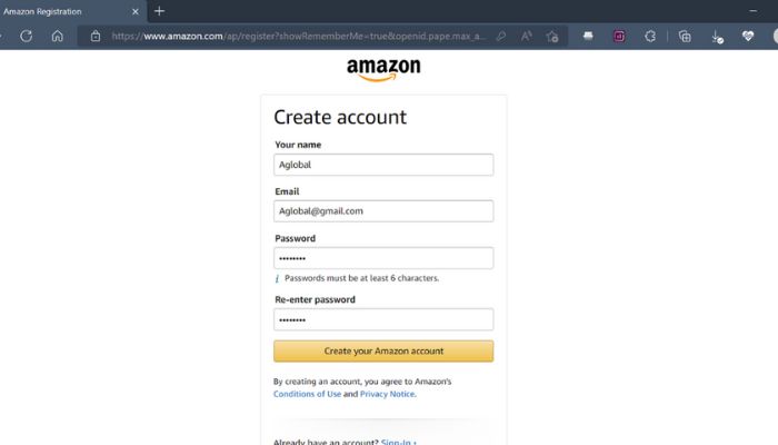 Đăng ký Amazon Prime dễ dàng, nhanh chóng